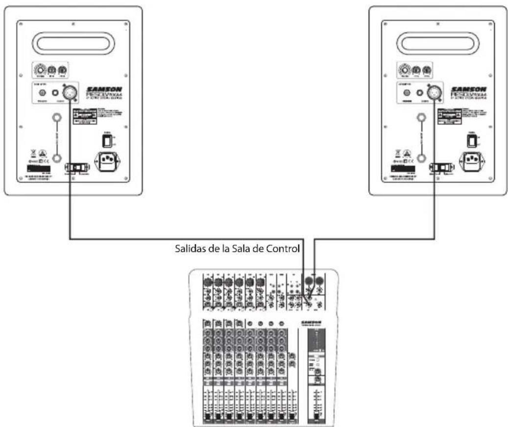 SAMSON Resolv RXA6 - Conexión de los Monitores Resolv RXA - 1