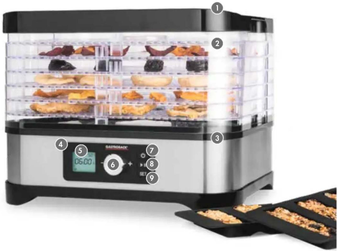 Gastroback Design Natural Plus 46600 - CONOSCETE IL VOSTRO NUovo DISIDRATATORE ALIMENTARE - 1