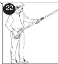 BLACK & DECKER LPP120 - Ébranchage avec la scie à long manche - 1