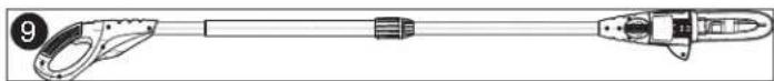 BLACK & DECKER LPP120 - Unión del modulo de la sierra con el modulo del mango. - 1