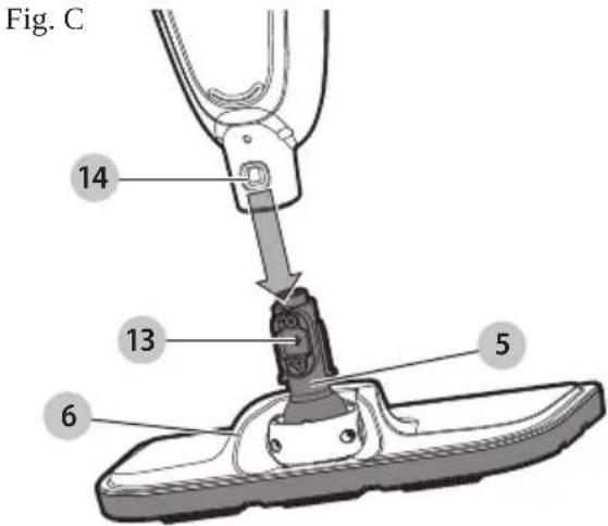 BLACK & DECKER HSM13E1 - Fixer la tete a vapeur (Fig. C) - 1