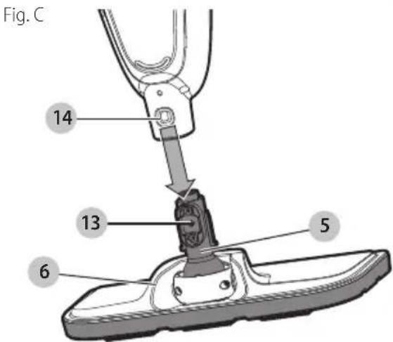 BLACK & DECKER HSM13E1 - Attaching the steam head (Fig. C) - 1
