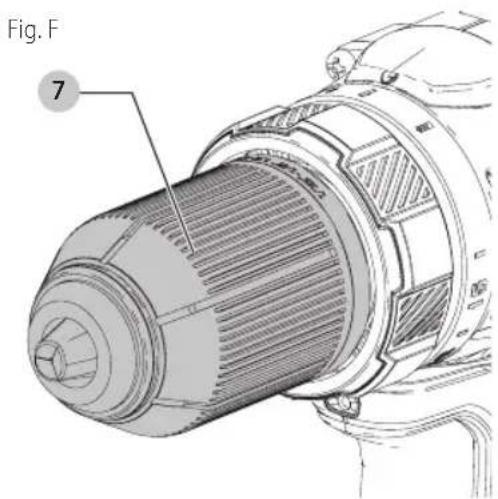 Craftsman CMCD700 - Keyless Chuck (Fig. F) - 1