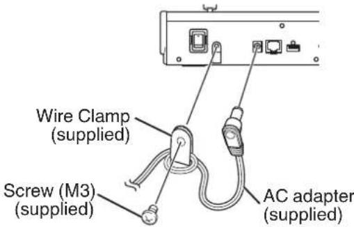 JVC RMLP100 - Installation du collier à pince de câble - 1