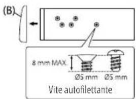 JVC KDT716BT - Installazione dell'apparecchio (senza manicotto di montaggio) - 1