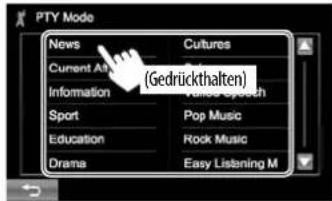 JVC KWV215DBT - □ Suchen nach UKW Radio Data System Programm—PTY-Suchlauf - 2