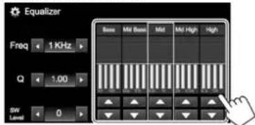JVC KWV215DBT - Mémorisation de votre propre ajustement— Ajustement précis du son - 2