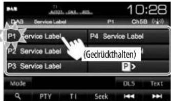 JVC KWV215DBT - Speichern von Diensten - 1