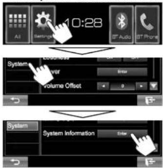 JVC KWV215DBT - Update van het systeem - 1