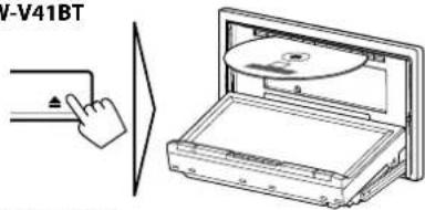 JVC KWV215DBT - Plaatsen van een disc - 1