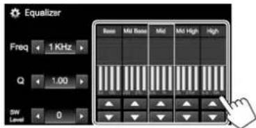 JVC KWV215DBT - Speichern Ihrer eigenen Einstellungen—Präzises Einstellen des Klangs - 2