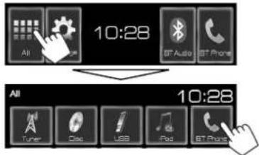 JVC KWV215DBT - Pour faire un appel - 1