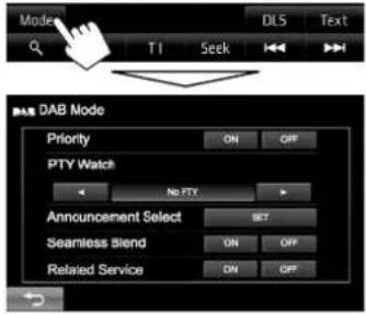 JVC KWV215DBT - Instellingen voor Digital Audio Radio - 1