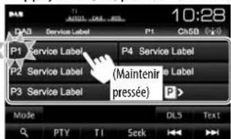 JVC KWV215DBT - □ Mémorisation des services - 1