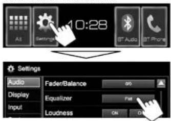 JVC KWV215DBT - Wählen eines Vorgabe-Klangmodus - 1