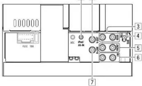 JVC KWV215DBT - □ Verbinden van een USB-apparaat/iPod/ □ Verbinden van externe componenten iPhone 1 2 - 2