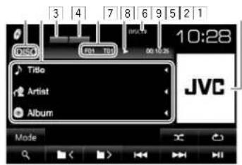JVC KWV215DBT - Bedientasten - 7