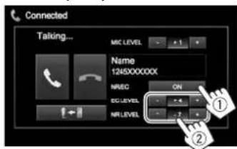 JVC KWV215DBT - Réduction du bruit/ajustement du niveau d'annulation d'écho - 1