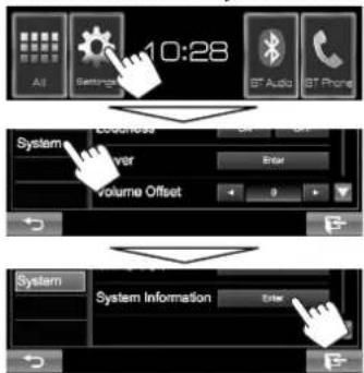 JVC KWV215DBT - □ Aktualisierung des Systems - 1