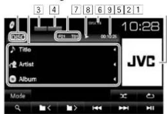 JVC KWV215DBT - Bedieningstoetsen - 9