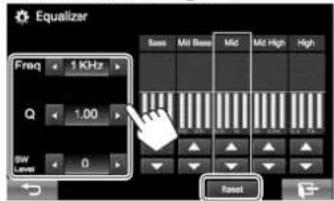 JVC KWV215DBT - Speichern Ihrer eigenen Einstellungen—Präzises Einstellen des Klangs - 3