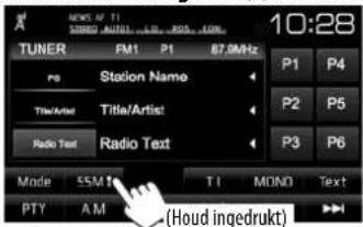 JVC KWV215DBT - □ Vastleggen van zenders in het geheugen - 1