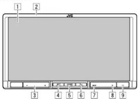 JVC KWV215DBT - Noms des composants et fonctions - 1