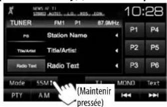 JVC KWV215DBT - Mémorisation des stations - 1