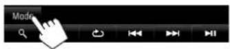 JVC KWV215DBT - Wählen von Vorzugseinstellungen für2 Zeigen Sie das Einstellschirmbild Wiedergabe vom iPod/iPhone an. - 1