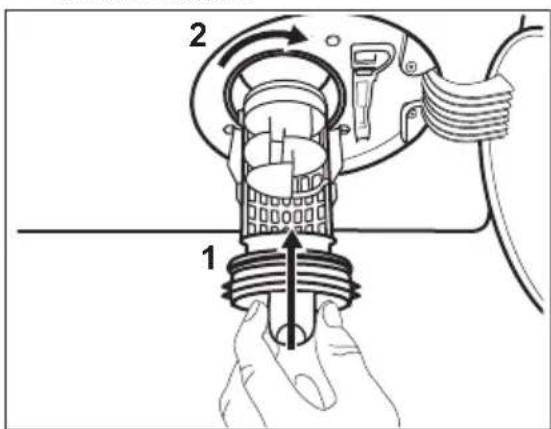 AEG L6FB7499M - Gehen Sie zum Reinigen der Pumpe folgendermaßen vor: - 7