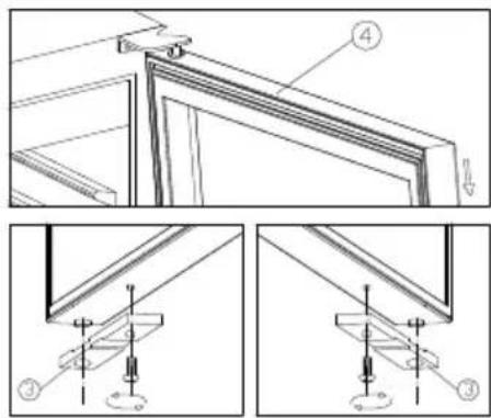 VESTFROST WFG 32 - Change of hinge side - WFG32 - 2