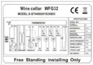 VESTFROST WFG 32 - Spare parts - 1