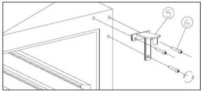 VESTFROST WFG 32 - Change of hinge side - WFG45 - 2
