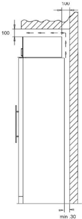 VESTFROST FZ 369 W - Schrank in Draufsicht - 3