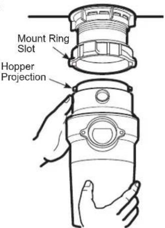 GE GFC720N - ATTACH TO SINK FLANGE - 1
