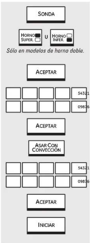 GE Profile PT920SMSS - Cómo configurar el horno para hornear o asar por convección - 2