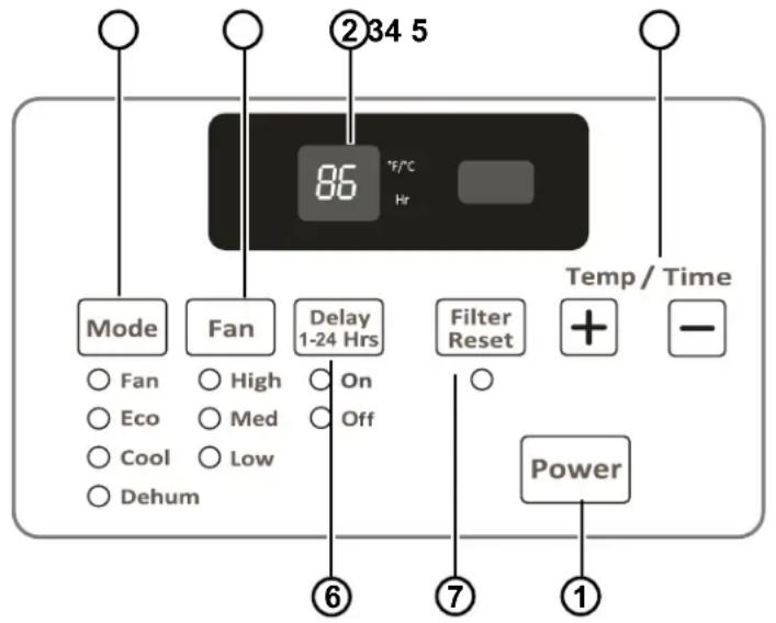 GE AKCQ08ACA - Controls - 1