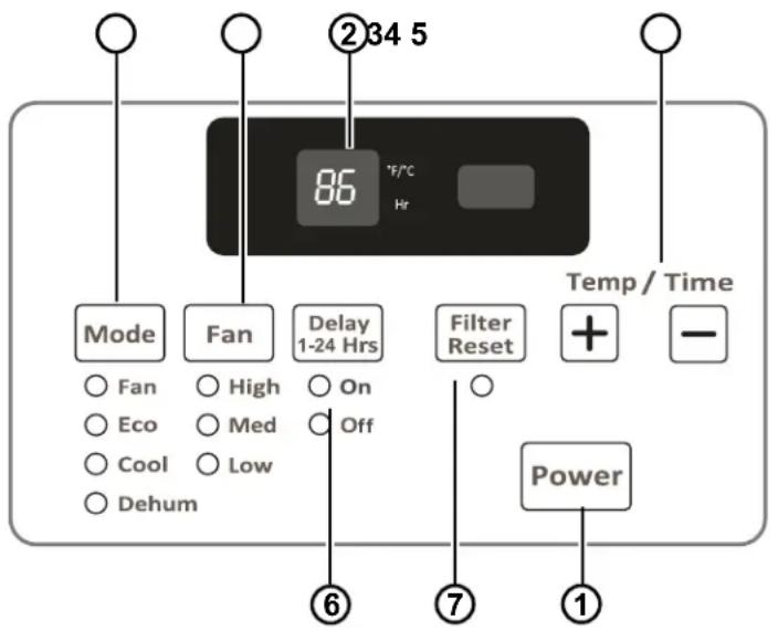 GE AKCQ08ACA - Controles - 1