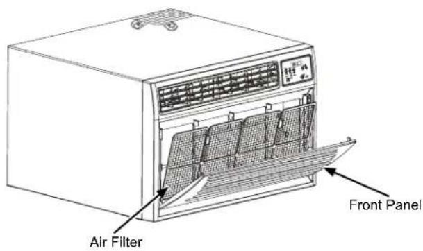 GE AKCQ08ACA - Cleaning the Air Filter - 1