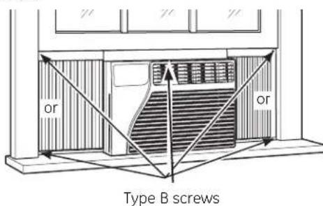 GE AEW08LN - INSTALL THE AIR CONDITIONER IN THE WINDOW - 1