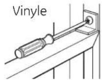 GE AEW08LN - Installation d'une ferrure de support et du JOINT d'étanchéité supérieure en MOUSSE de la fenêtrée - 1
