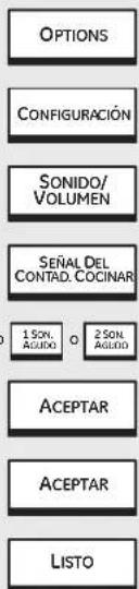 GE Profile PT960DPBB - Opciones – Configuraciones. - 1