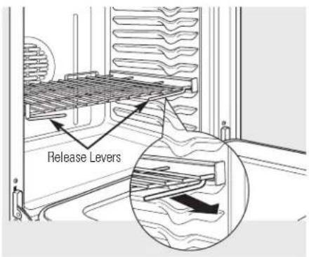 GE Profile PT960DPBB - To remove the rack: - 1