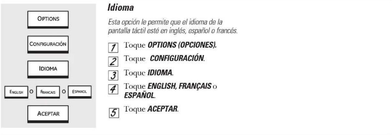 GE Profile PT920SPSS - Opciones - Configuraciones. - 2