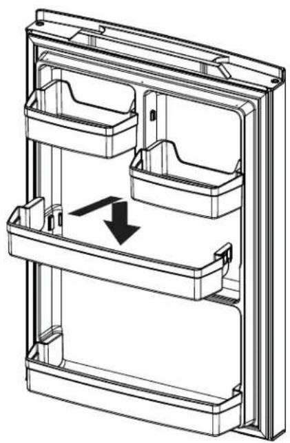 GE GBE21DSKSS - Anaques de Puertas de un Galón No Ajustables (en algunos modelos) - 1