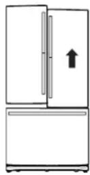 GE GBE21DSKSS - NIVELACION DE LAS PUERTAS DEL REFRIGERADOR (en algunos modelos) - 2
