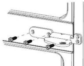 GE GBE21DSKSS - REINSTALLING CENTER HINGE BRACKETS AND HINGES - 2