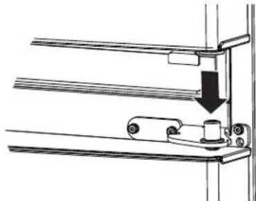 GE GBE21DSKSS - Raccrochage de la porte DROITE - 1