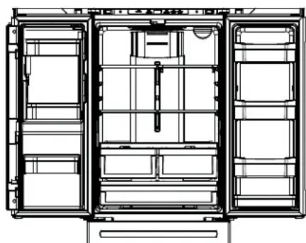 GE GBE21DSKSS - Ensemble sugerido del refrigerador - 1