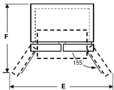 GE GBE21DSKSS - Dimensions de l'électroménager - 4
